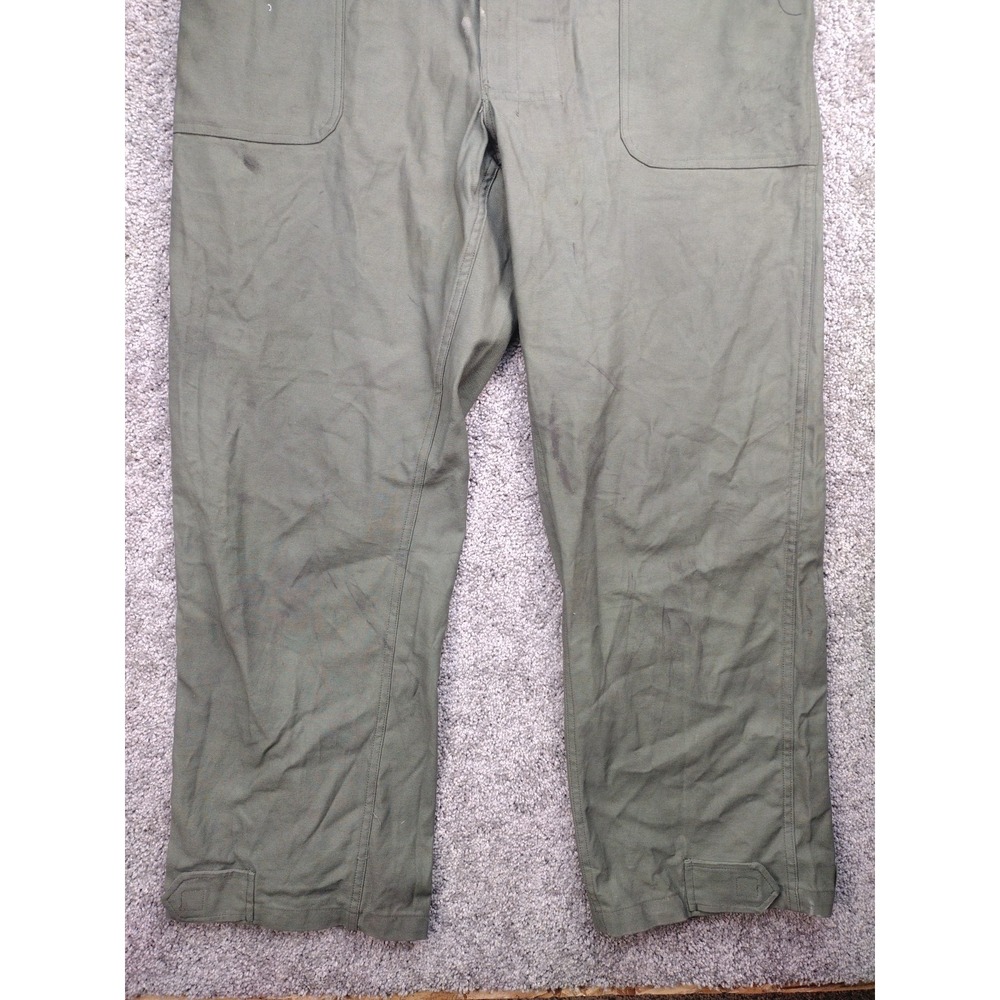 Caribbean Needle Point Coveralls Mens Medium Green Military Uniform VTG USAF - Picture 4 of 16